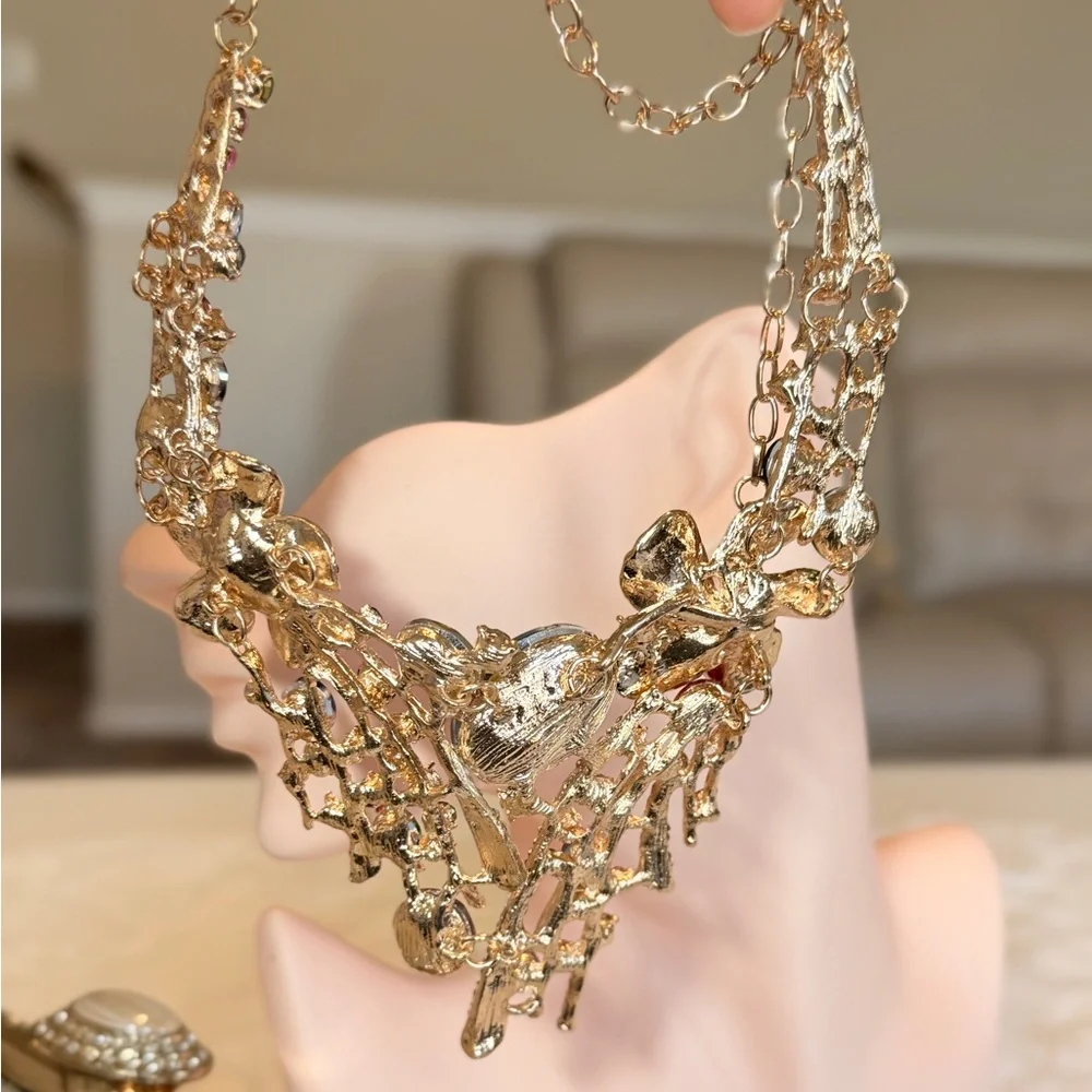 ⚜️ Elegant Multicolor Gemstone Necklace - Picture 6 of 9